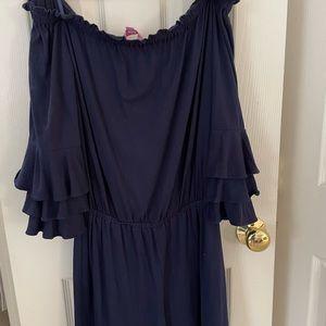 Navy Lilly Romper Size Small